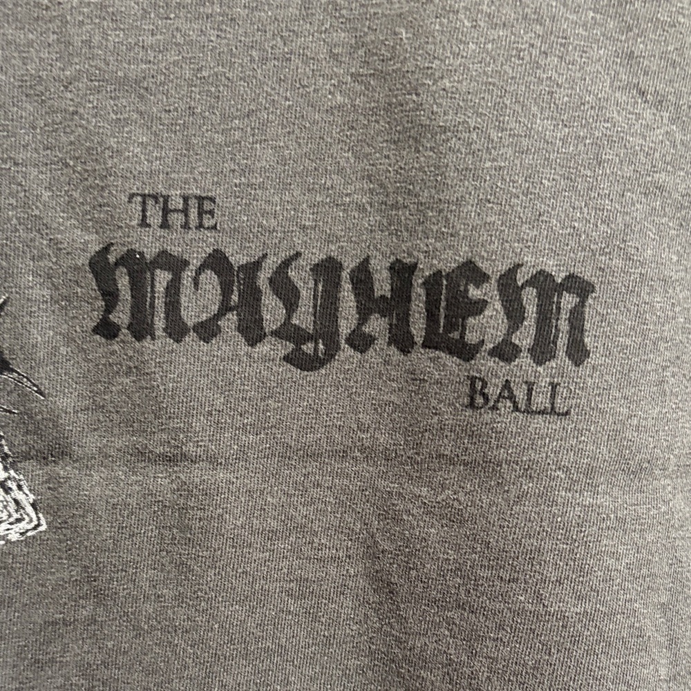 Lady Gaga’s 25/26 Tour, The Mayhem Ball Original Gray Graphic concert Tee size S